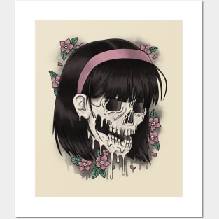 Melting Skull Posters and Art